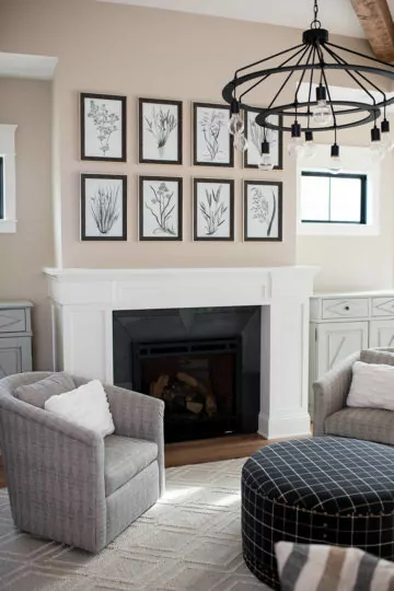 Zionsville new construction home interiors designed by Everything Home