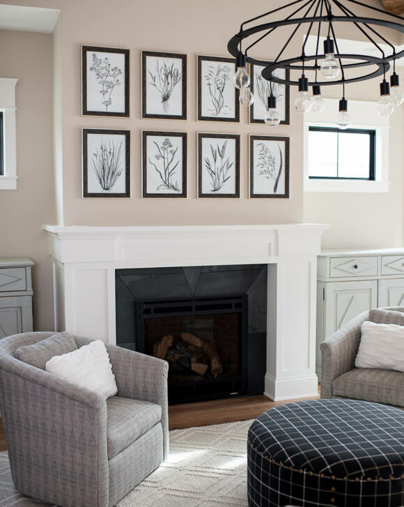 Zionsville new construction home interiors designed by Everything Home