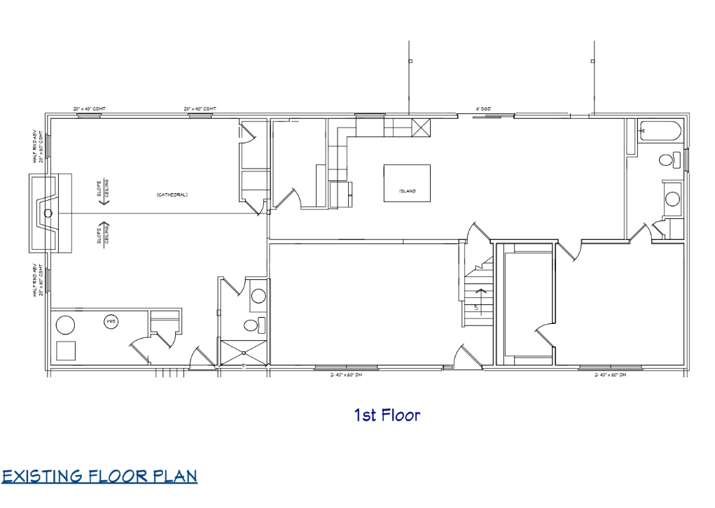 Existing Floor Plan - Before Renovation